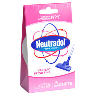 (3pk x 6) NEUTRADOL - VACUUM DEODORIZER SACS PINK