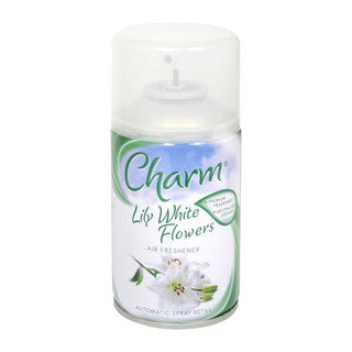 (250ml x 6) CHARM SPRAY REFILL AIR FRESHENER - LILY WHITE^