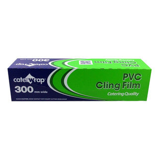 (300m x 6) CATERWRAP - CLINGFILM PVC (300mm) CO:FR (P)