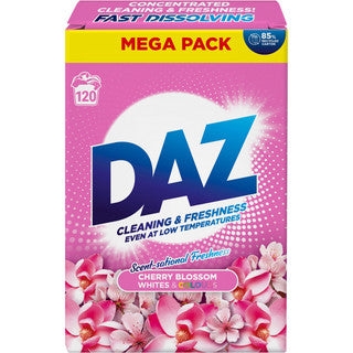 (6kg x 1) DAZ SOAP POWDER - WHITES & COLOURS CHERRY B (120w)