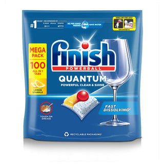 (100's x 4) FINISH DISHWASHER TABS - QUANTUM LEMON CO:PL