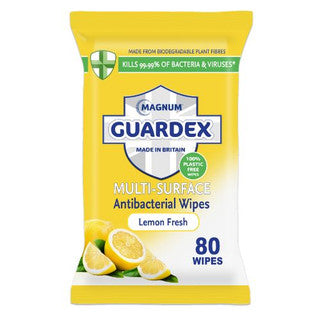 (80's x 12) MAGNUM GUARDEX MULTI-SURFACE ANTIBAC WIPES FSC®