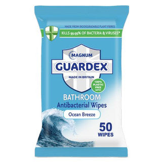(50's x 12) MAGNUM GUARDEX BATHROOM ANTI-BAC WIPES FSC®