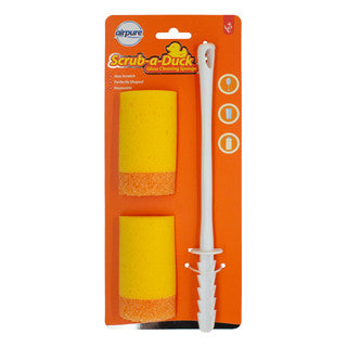 (2pk & HANDLE x 12) SCRUB-A-DUCK GLASS CLEANING SPONGES & HANDLE CO:CN