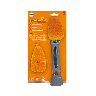(SINGLE x 6) SCRUB-A-DUCK WASHING UP WAND & REFILL CO:CN