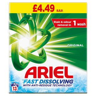 (715g x 6) ARIEL POWDER - ORIGINAL (13w) pm£4.49 (wsl)