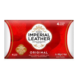 (4x90g x 8) IMPERIAL LEATHER SOAP - ORIGINAL 4PK CO:AE
