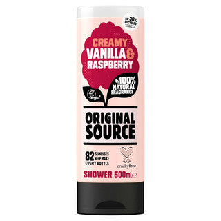 (500ml x 6) ORIGINAL SOURCE - VANILLA & RASPBERRY