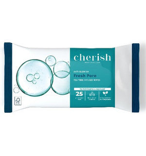 (25's x 12) CHERISH TEA TREE FRESH PORE FACIAL WIPE FSC®(CHFP)