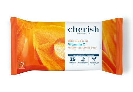 (25's x 12) CHERISH VITAMIN C CLEANSING WIPES FSC® (CHVITC)