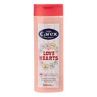 (500ml x 6) CAREX SHOWER & BATH - LOVE HEARTS