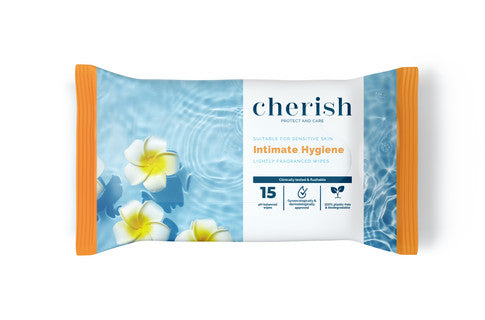 (15's x 12) CHERISH INTIMATE HYGIENE WIPES (CHIH) FSC®