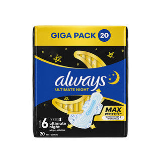 (20 pads x 3) ALWAYS ULTRA ULTIMATE NIGHT WITH WINGS SIZE 6 (c)