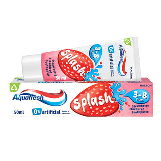 (50ml x 12) AQUAFRESH TOOTHPASTE - STRAWBERRY & MINT 3-8 YEARS