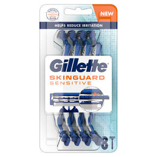 (8s x 3) GILLETTE SENSITIVE DISPOSABLE RAZOR 8s (c)