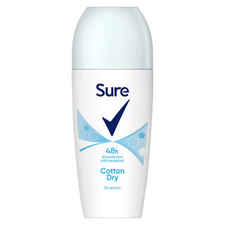 (50ml x 6) SURE WOMEN ROLL ON - COTTON DRY
