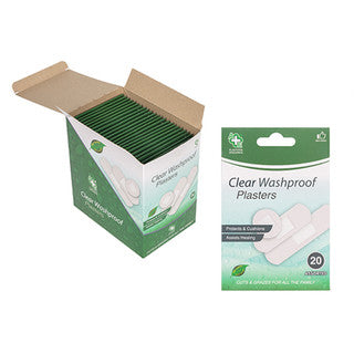 (20's x 24) A+E ASSORTED PLASTERS - CLEAR WATERPROOF